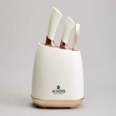 НАБОР НОЖЕЙ AGNESS  НА ПЛАСТИКОВОЙ ПОДСТАВКЕ, 7 ПРЕДМЕТОВ-4
