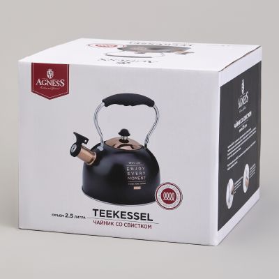 ЧАЙНИК AGNESS СО СВИСТКОМ 2,5 Л,НЖС ИНДУКЦИЯ-1
