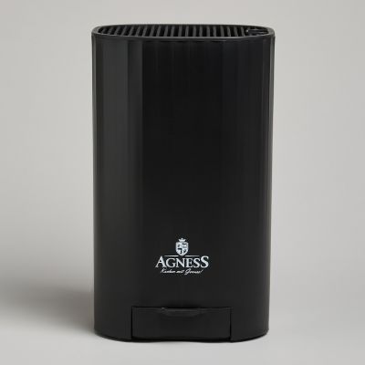 ПОДСТАВКА ДЛЯ НОЖЕЙ AGNESS С ТОЧИЛЬНЫМ КАМНЕМ 13,6*14,6*23 СМ-4