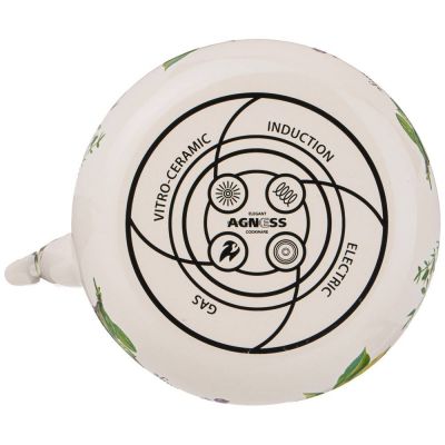 ЧАЙНИК AGNESS ЭМАЛИРОВАННЫЙ СО СЪЕМНЫМ ФИЛЬТРОМ ИЗ НЖС, СЕРИЯ