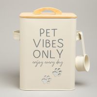 БАНКА AGNESS ДЛЯ ХРАНЕНИЯ КОРМА С МЕРНОЙ ЛОЖКОЙ, 18Х15,5Х23 СМ, 6,3Л