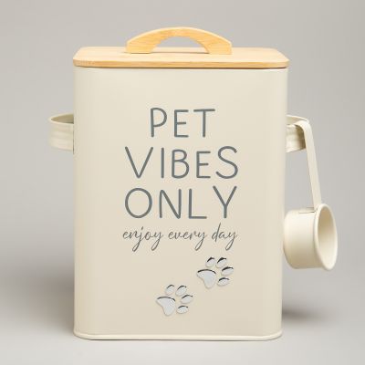 БАНКА AGNESS ДЛЯ ХРАНЕНИЯ КОРМА С МЕРНОЙ ЛОЖКОЙ, 18Х15,5Х23 СМ, 6,3Л-0