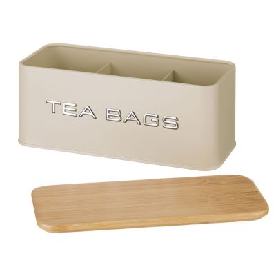 БАНКА AGNESS ДЛЯ ЧАЙНЫХ ПАКЕТИКОВ, 20,5Х9Х8 СМ, ЦВЕТ: IVORY-2