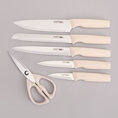 НАБОР НОЖЕЙ AGNESS  НА ПЛАСТИКОВОЙ ПОДСТАВКЕ, 7 ПРЕДМЕТОВ-3