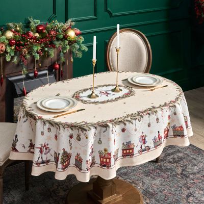 СКАТЕРТЬ  140Х180CM CM ОВАЛЬНАЯ, 