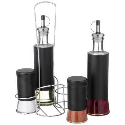 НАБОР ДЛЯ МАСЛА/УКСУСА И СПЕЦИЙ НА МЕТАЛ.ПОДСТАВКЕ-2