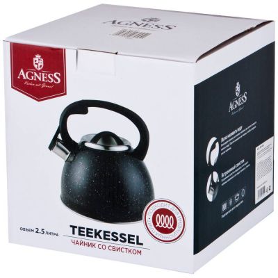 ЧАЙНИК AGNESS СО СВИСТКОМ 