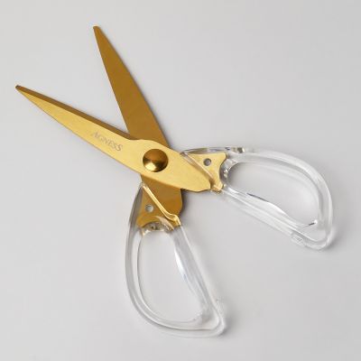 КУХОННЫЕ НОЖНИЦЫ ЦВЕТ АЙВОРИ, ТИТАНОВОЕ ПОКРЫТИЕ ЛЕЗВИЯ, 20,5СМ   (МАЛ=12ШТ)-5