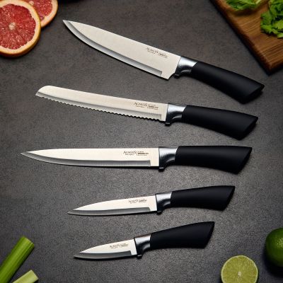 НАБОР НОЖЕЙ AGNESS НА ПЛАСТИКОВОЙ ПОДСТАВКЕ, 6 ПРЕДМЕТОВ-2