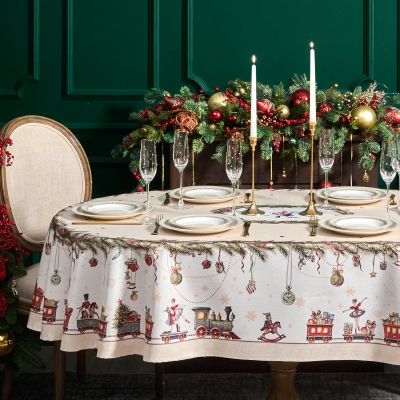 СКАТЕРТЬ  140Х300 CM ОВАЛЬНАЯ, 