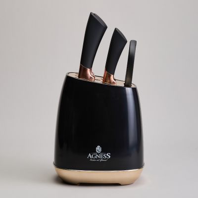НАБОР НОЖЕЙ AGNESS  НА ПЛАСТИКОВОЙ ПОДСТАВКЕ, 7 ПРЕДМЕТОВ-4