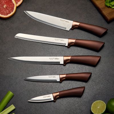 НАБОР НОЖЕЙ AGNESS  НА ПЛАСТИКОВОЙ ПОДСТАВКЕ, 6 ПРЕДМЕТОВ-2