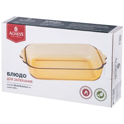 БЛЮДО ДЛЯ ЗАПЕКАНИЯ 30.6*18.5*5.4СМ  1.8Л-1