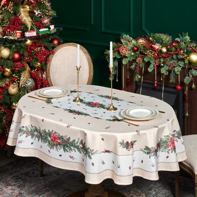 СКАТЕРТЬ  140Х180 CM  ОВАЛЬНАЯ, 