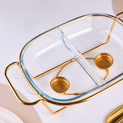 МАРМИТ AGNESS  ПРЯМОУГ 2 ОТСЕКА GOLD 2,45L-3