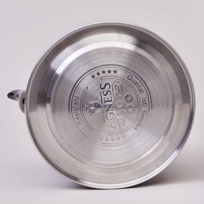 ЧАЙНИК AGNESS 3,0 Л СО СКЛАДЫВАЮЩЕЙСЯ РУЧКОЙ, СТАЛЬ 18/10,  ИНДУКЦИОННОЕ КАПСУЛЬНОЕ ДНО-5