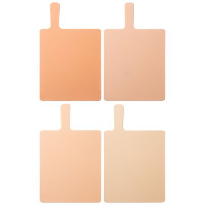 НАБОР РАЗДЕЛОЧНЫХ ДОСОК ИЗ 4 ШТ+ПОДСТАВКА 24*7.8*17CM ЦВЕТ: БЕЖЕВЫЙ-3