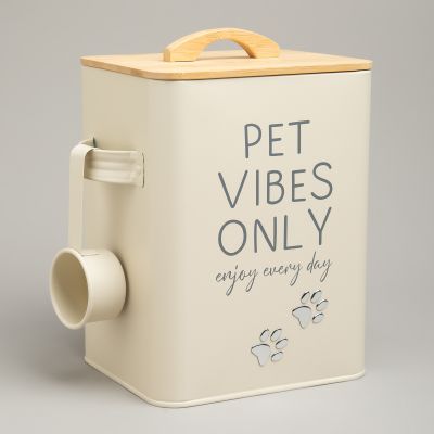 БАНКА AGNESS ДЛЯ ХРАНЕНИЯ КОРМА С МЕРНОЙ ЛОЖКОЙ, 18Х15,5Х23 СМ, 6,3Л-3