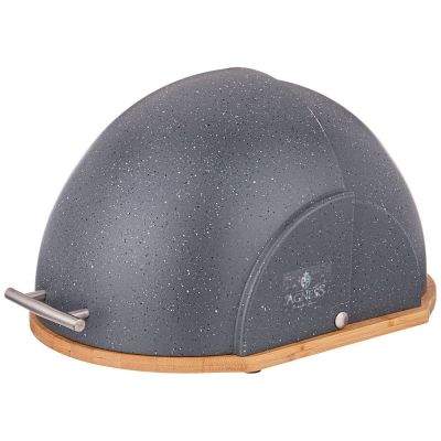 ХЛЕБНИЦА AGNESS ДЕРЕВЯННАЯ С ПЛАСТИКОВОЙ КРЫШКОЙ 36*26*20 СМ (КОР=4ШТ.)-0