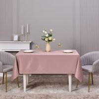 СКАТЕРТЬ 145Х220СМ СЕРЫЙ ТЕПЛЫЙ  ЕВРОУГОЛОК 100% ПОЛИЭСТЕР