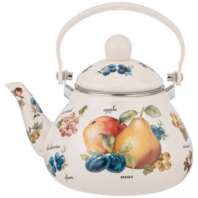 ЧАЙНИК AGNESS ЭМАЛИРОВАННЫ СО СЪЕМНЫМ ФИЛЬТРОМ ИЗ НЖС, СЕРИЯ 