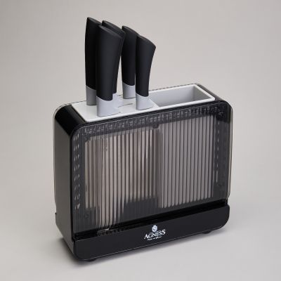 НАБОР НОЖЕЙ AGNESS  НА ПЛАСТИКОВОЙ ПОДСТАВКЕ, 6 ПРЕДМЕТОВ-0