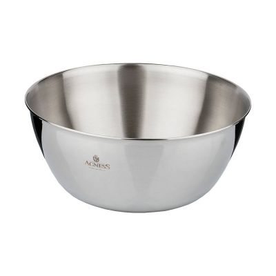 МИСКА AGNESS PROFESSIONAL 22Х9 СМ, 2,4 Л ВЫСОКОКАЧЕСТВЕННАЯ НЕРЖ СТАЛЬ 18/10-0
