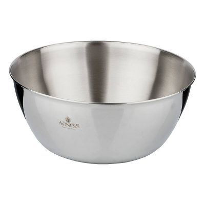 МИСКА AGNESS PROFESSIONAL 26Х11 СМ, 4,15 Л ВЫСОКОКАЧЕСТВЕННАЯ НЕРЖ СТАЛЬ 18/10-0