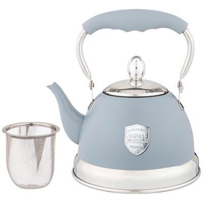 ЧАЙНИК AGNESS С ФИЛЬТРОМ, 1,0 Л C ИНДУКЦИОН. КАПСУЛЬНЫМ ДНОМ И СКЛАДЫВАЮЩЕЙСЯ РУЧКОЙ ЦВЕТ: СЕРЫЙ-2