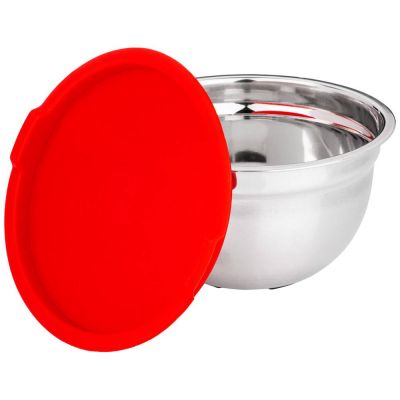 НАБОР МИСОК AGNESS С КРЫШКАМИ, ПРОТИВОСКОЛЬЗЯЩЕЕ ДНО, 6 ПР,1,3/2,6/4 Л. D=18/22/26 CM-3