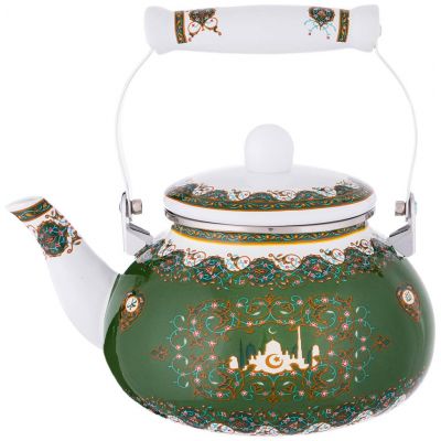 ЧАЙНИК AGNESS ЭМАЛИРОВАННЫЙ СЕРИЯ СУРА, 2,5 Л (КОР=8ШТ.)-0