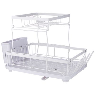 СУШИЛКА ДЛЯ ПОСУДЫ БЕЛАЯ 43*30*31 СМ (КОР-6ШТ)-0