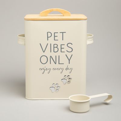 БАНКА AGNESS ДЛЯ ХРАНЕНИЯ КОРМА С МЕРНОЙ ЛОЖКОЙ, 18Х15,5Х23 СМ, 6,3Л-2