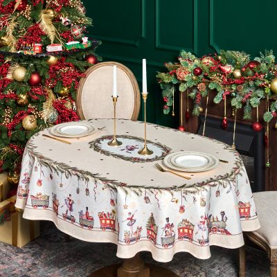 СКАТЕРТЬ  140Х180CM CM ОВАЛЬНАЯ, 