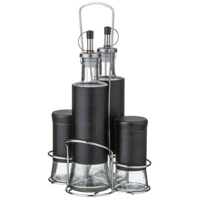 НАБОР ДЛЯ МАСЛА/УКСУСА И СПЕЦИЙ НА МЕТАЛ.ПОДСТАВКЕ-0