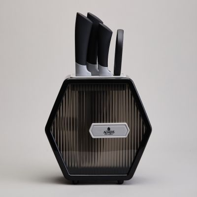 НАБОР НОЖЕЙ AGNESS  НА ПЛАСТИКОВОЙ ПОДСТАВКЕ, 7 ПРЕДМЕТОВ-4