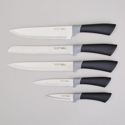 НАБОР НОЖЕЙ AGNESS  НА ПЛАСТИКОВОЙ ПОДСТАВКЕ, 6 ПРЕДМЕТОВ-2