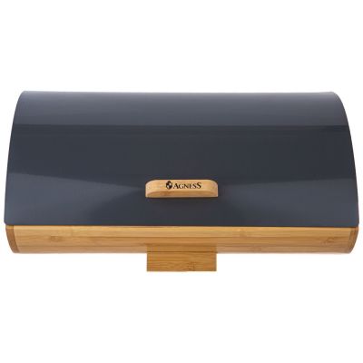 ХЛЕБНИЦА AGNESS 35Х25Х15,5СМ GREY-2