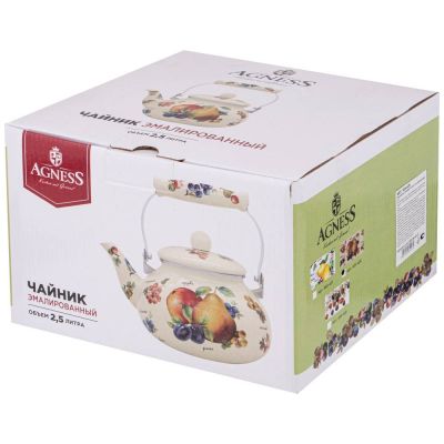 ЧАЙНИК AGNESS  ЭМАЛИРОВАННЫЙ СЕРИЯ 