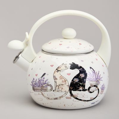 ЧАЙНИК AGNESS ЭМАЛИРОВАННЫЙ СО СВИСТКОМ СЕРИЯ 