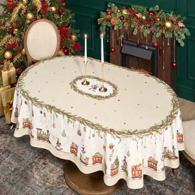 СКАТЕРТЬ  ОВАЛЬНАЯ  