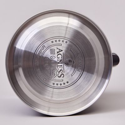 ЧАЙНИК AGNESS 3,0 Л СО СВИСТКОМ И СКЛАДЫВАЮЩЕЙСЯ РУЧКОЙ, ИНДУКЦИОННОЕ КАПСУЛЬНОЕ ДНО-6
