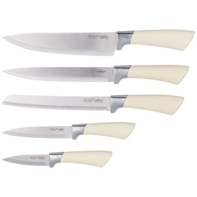 НАБОР НОЖЕЙ AGNESS  НА ПЛАСТИКОВОЙ ПОДСТАВКЕ, 6 ПРЕДМЕТОВ-2