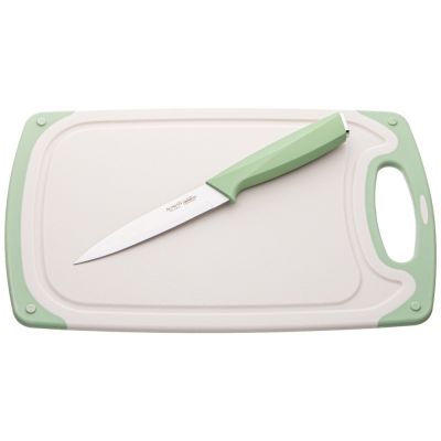 НАБОР НОЖЕЙ AGNESS НЖС НА ПЛАСТИКОВОЙ ПОДСТАВКЕ И РАЗДЕЛОЧНАЯ ДОСКА, 7 ПР.-6