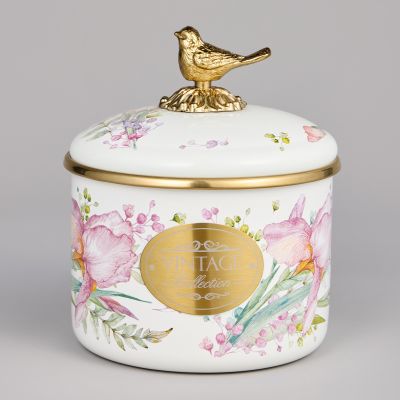 БАНКА ДЛЯ СЫПУЧИХ ПРОДУКТОВ AGNESS, СЕРИЯ IRISES, 12 Х 9СМ / 1,0Л-0