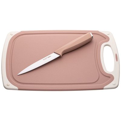 НАБОР НОЖЕЙ AGNESS НЖС НА ПЛАСТИКОВОЙ ПОДСТАВКЕ И РАЗДЕЛОЧНАЯ ДОСКА, 7 ПР.-6