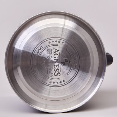 ЧАЙНИК AGNESS 3,0 Л СО СВИСТКОМ И СКЛАДЫВАЮЩЕЙСЯ РУЧКОЙ, ИНДУКЦИОННОЕ КАПСУЛЬНОЕ ДНО-6