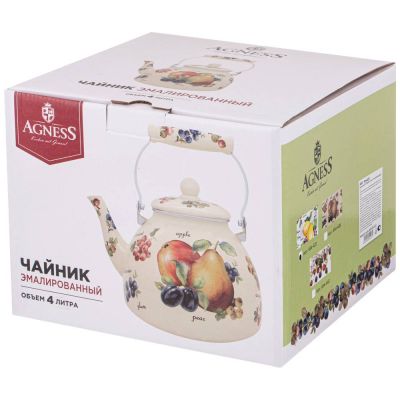 ЧАЙНИК AGNESS  ЭМАЛИРОВАННЫЙ СЕРИЯ 