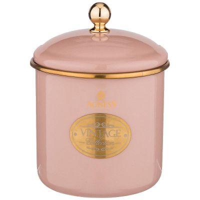 БАНКА ДЛЯ СЫПУЧИХ ПРОДУКТОВ AGNESS, ЭМАЛИРОВАННАЯ, СЕРИЯ ТЮДОР 12 Х 12СМ / 1,2Л-0