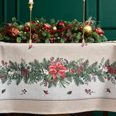 СКАТЕРТЬ  140Х180 CM  ОВАЛЬНАЯ, 